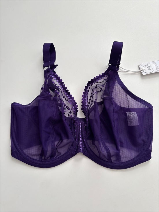 Elomi Other - Elomi Nwt Matilda Full Figure Underwire No Padding Bra EL8900 Iris Purple US 34O
